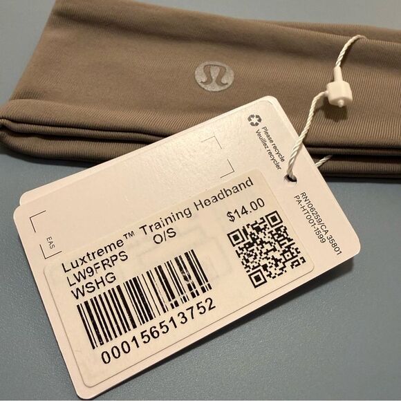 NWT WSHG WOMEN’S LUXTREME TRAINING HEADBAND Warm Ash Grey -OOS ONLINE! Lululemon - Picture 8 of 10
